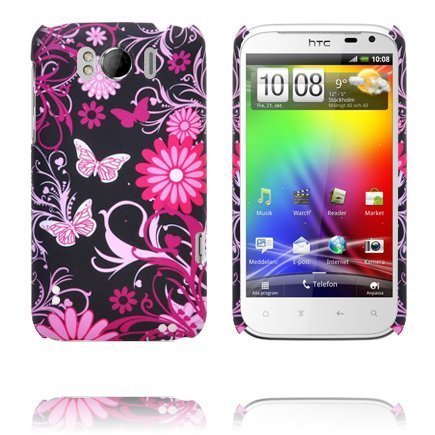 Valentine Pinkit Perhoset Htc Sensation Xl Suojakuori