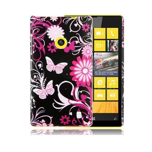 Valentine Pinkit Perhoset Nokia Lumia 520 Suojakuori