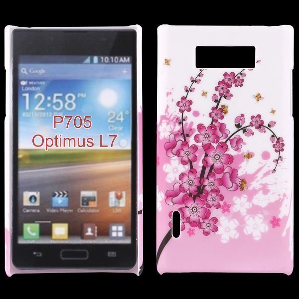 Valentine Pinkki Kukka Lg Optimus L7 Suojakuori