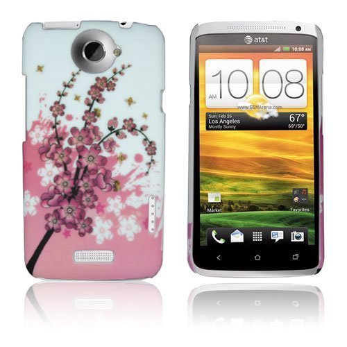 Valentine Pinkki Kukkakimppu Htc One X Suojakuori