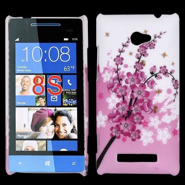 Valentine Pinkki Kukkakimppu Htc Windows Phone 8s Suojakuori