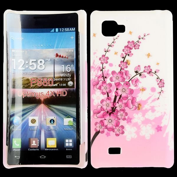 Valentine Pinkki Kukkakimppu Lg Optimus 4x Hd Suojakuori