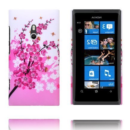 Valentine Pinkki Kukkakimppu Nokia Lumia 800 Suojakuori