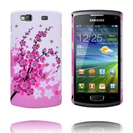 Valentine Pinkki Kukkakimppu Samsung Wave 3 Suojakuori
