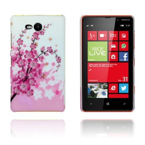 Valentine Pinkki Oksa Nokia Lumia 820 Suojakuori