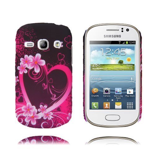 Valentine Pinkki Sydän Samsung Galaxy Fame Suojakuori