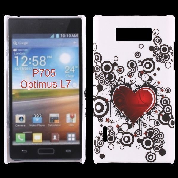 Valentine Punainen Sydän Lg Optimus L7 Suojakuori