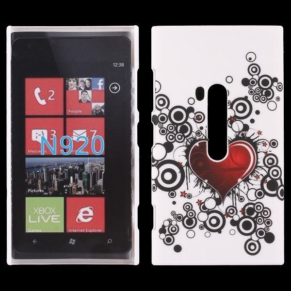 Valentine Punainen Sydän Nokia Lumia 920 Suojakuori