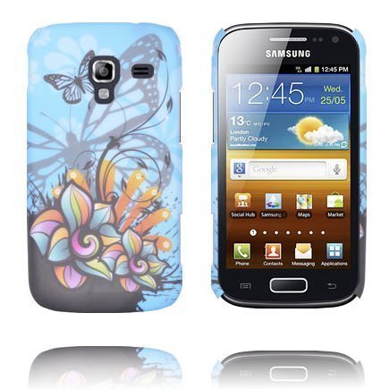 Valentine Sininen Taivas Abstract Kukat Samsung Galaxy Ace 2 Suojakuori