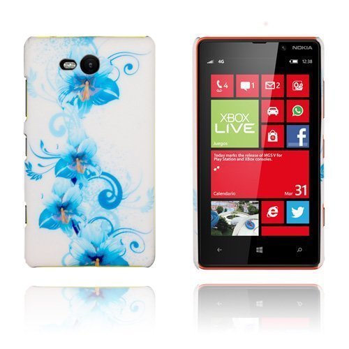 Valentine Siniset Kukat Nokia Lumia 820 Suojakuori