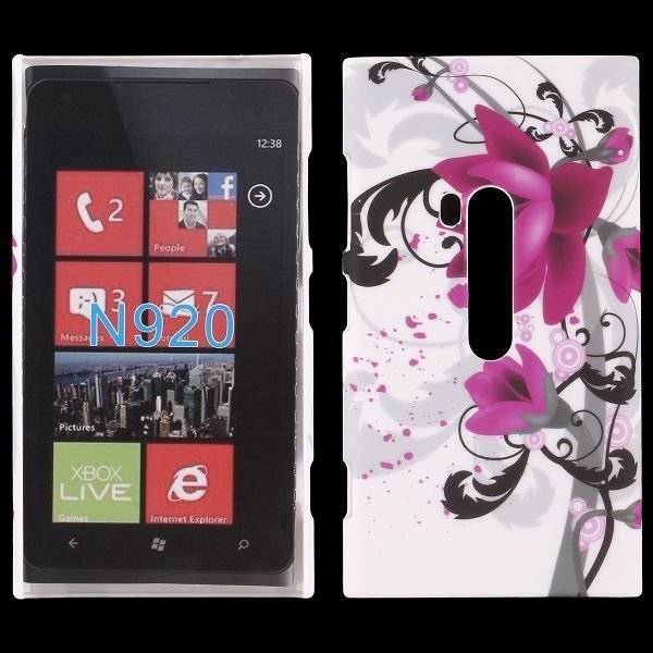Valentine Violetti Kukka Nokia Lumia 920 Suojakuori