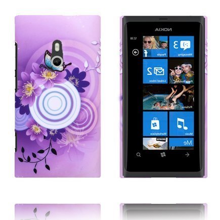 Valentine Violetti Taivas Valkoinen Ympyrä Nokia Lumia 800 Suojakuori