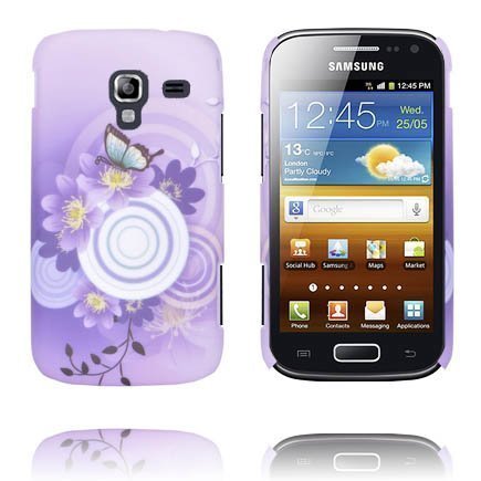 Valentine Violetti Taivas Valkoinen Ympyrä Samsung Galaxy Ace 2 Suojakuori