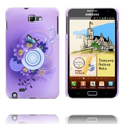 Valentine Violetti Taivas Valkoinen Ympyrä Samsung Galaxy Note Suojakuori
