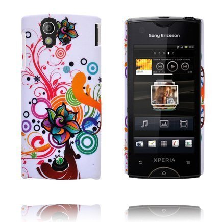 Valentine Värikkäät Ympyrät Kukka Sony Ericsson Xperia Ray Suojakuori