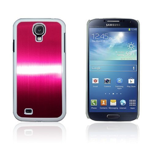 Valkoinen Reunus Aluback Punainen Samsung Galaxy S4 Suojakuori