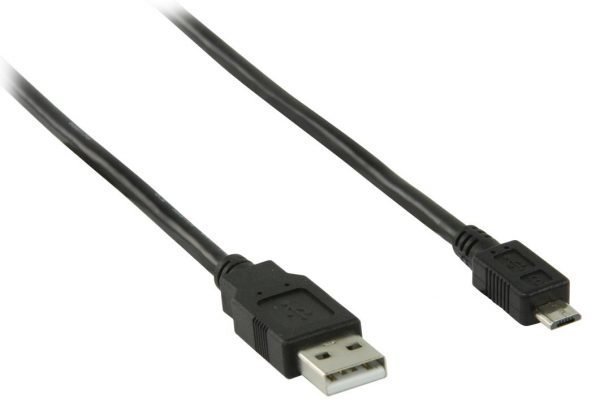 Valueline Usb 2.0 A - Usb Micro B Uros-Uros Kaapeli Musta 2