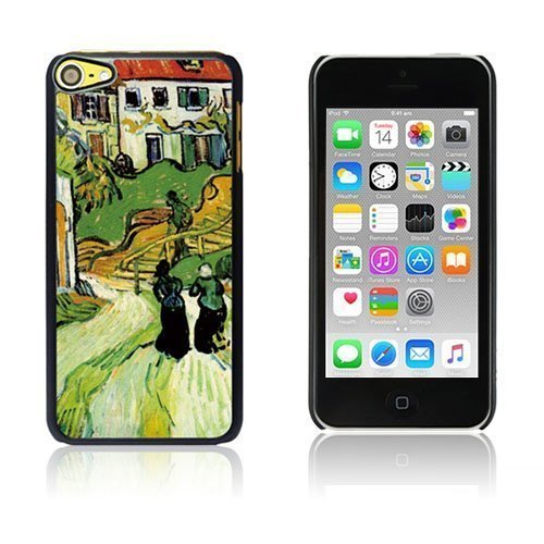 Van Gogh Öljymaalaus Kova Muovikuori Ipod Touch 6 Kylätie Ja Portaat