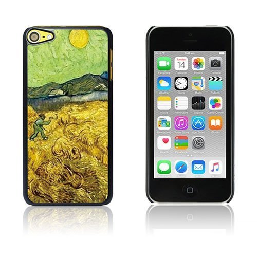 Van Gogh Öljymaalaus Kova Muovikuori Ipod Touch 6 Vehnäpelto Niitäjällä