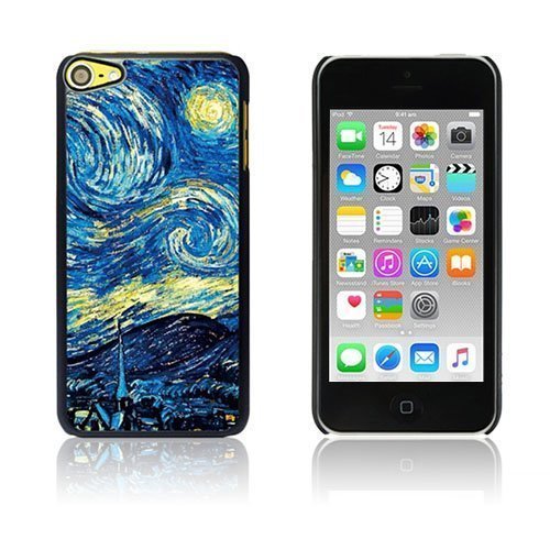 Van Gogh Öljymaalaus Kova Muovikuori Ipod Touch 6 Yöllinen Tähtitaivas