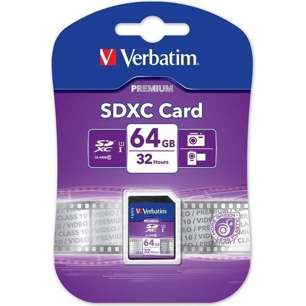 Verbatim flash-muistikortti 64 GB SDXC UHS Class 1