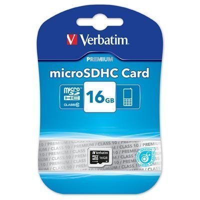 Verbatim muistikortti microSDHC Class 10 16GB