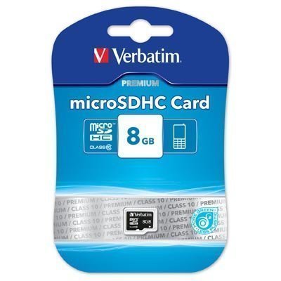 Verbatim muistikortti microSDHC Class 10 8GB