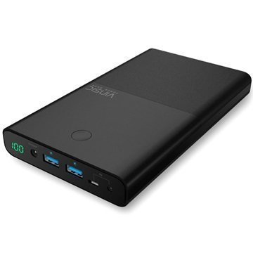 Vinsic VSPB401B Kaksois-USB Virtapanki 30000mAh