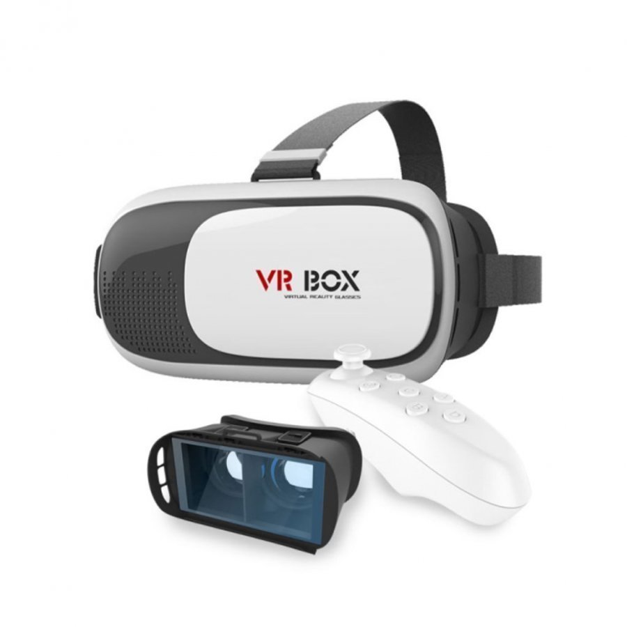 Virtuaalitodellisuus Video 3d Lasit + Bluetooth Ohjain + Näytönsuoja