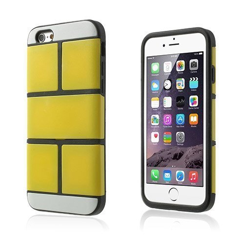 Wall Bricks Keltainen Iphone 6 Plus Suojakuori