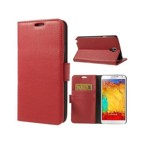 Wall Street Punainen Samsung Galaxy Note 3 Neo Nahkakotelo