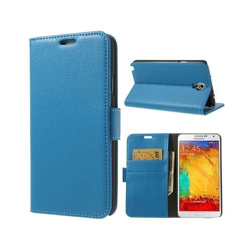 Wall Street Sininen Samsung Galaxy Note 3 Neo Nahkakotelo