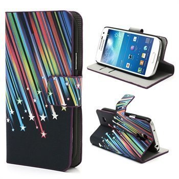 Wallet Nahkakotelo Samsung Galaxy S4 Mini I9190 I9192 I9195 Meteor