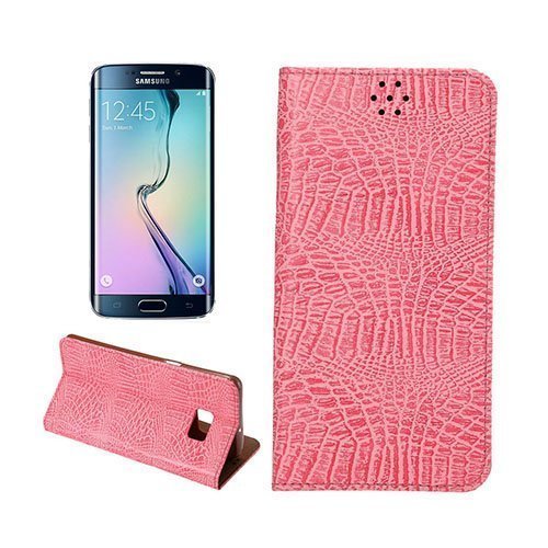 Welhaven Samsung Galaxy S6 Edge Plus Nahkakotelo Pinkki