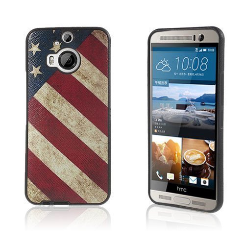 Wester Edge Htc One M9 Plus Kuori Vanhanaikainen Amerikan Lippu