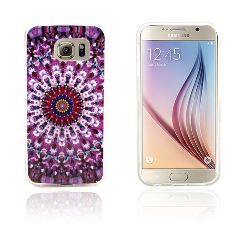 Wester Edge Samsung Galaxy S6 Suojakuori Violetti Kaleidoskooppi