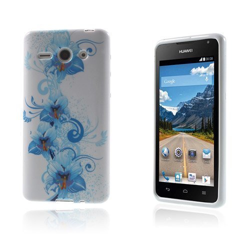 Westergaard Huawei Ascend Y530 Suojakuori Sininen Kukkivat Kukat