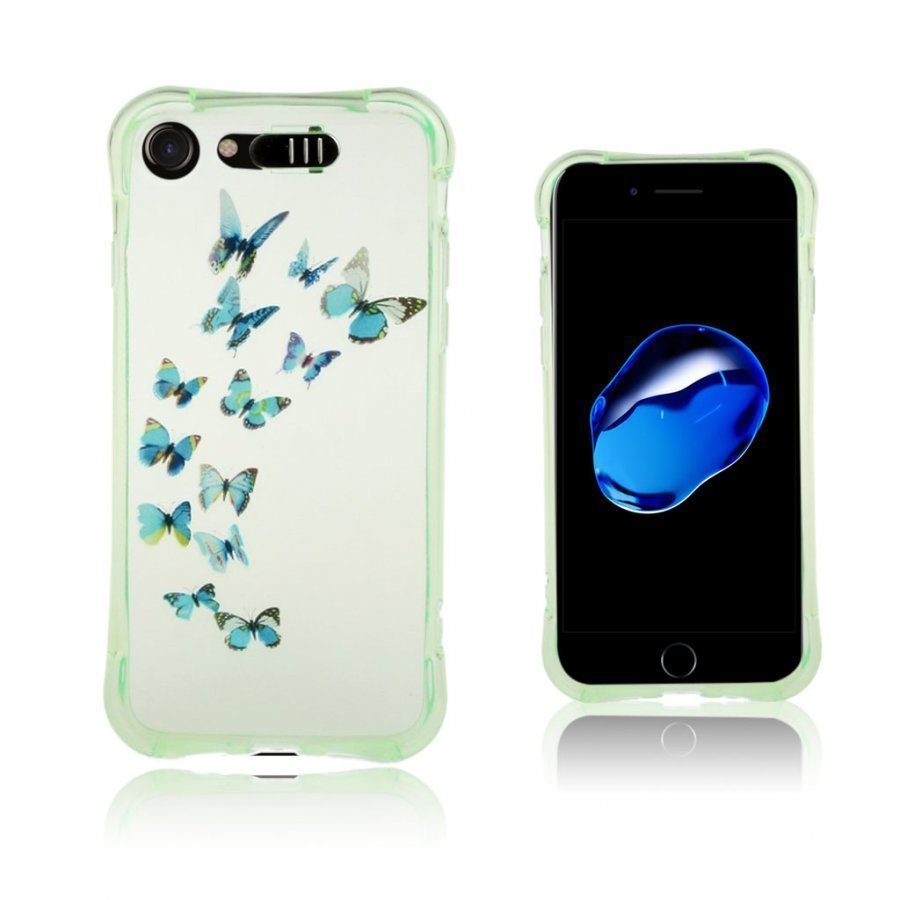 Westergaard Iphone 7 Iskunkestävä Kuori Siniset Perhoset