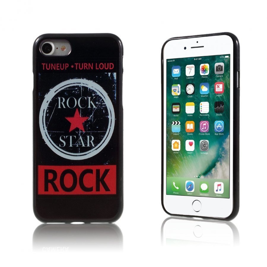 Westergaard Iphone 7 Joustava Takakuori Rock Ja Punainen Tähti
