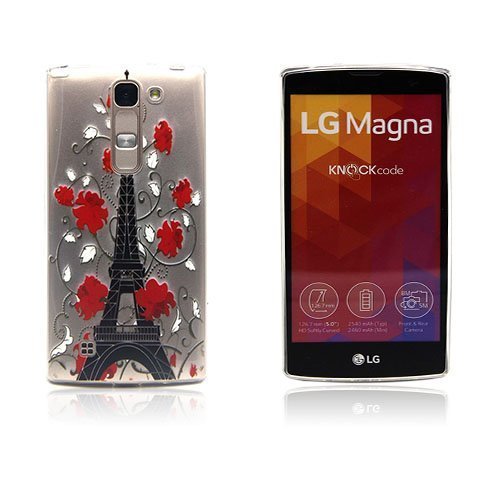 Westergaard Lg G4c Kuori Punaisia Kukkia Ja Eiffel Torni