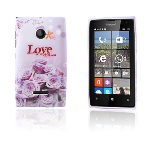 Westergaard Microsoft Lumia 435 Suojakuori Kuuma Pinkki Rakkaus Kuvio