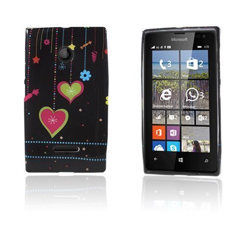 Westergaard Microsoft Lumia 435 Suojakuori Värikkäät Sydämet
