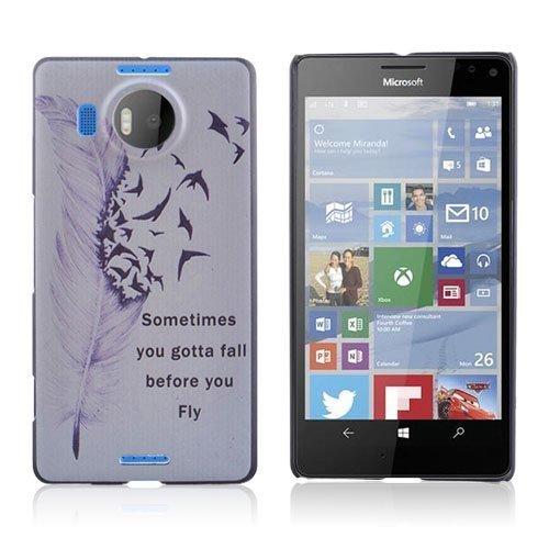 Westergaard Microsoft Lumia 950 Xl Kuori Sitaatti Ja Sulka