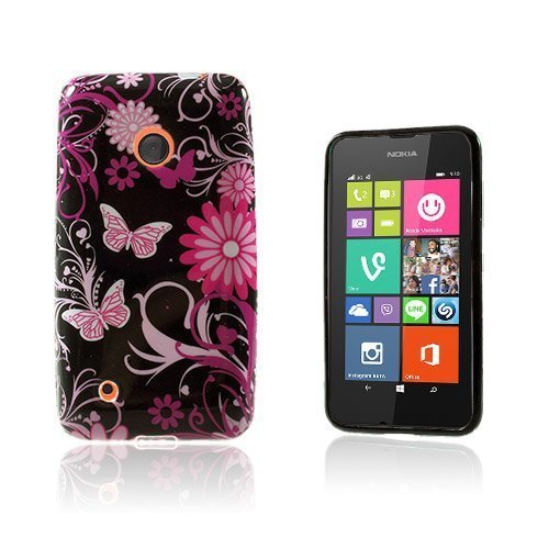 Westergaard Nokia Lumia 530 Suojakuori Mustat Perhoset Ja Kukat