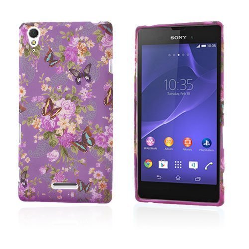 Westergaard Ruusut Ja Perhoset Violetti Sony Xperia T3 Suojakuori