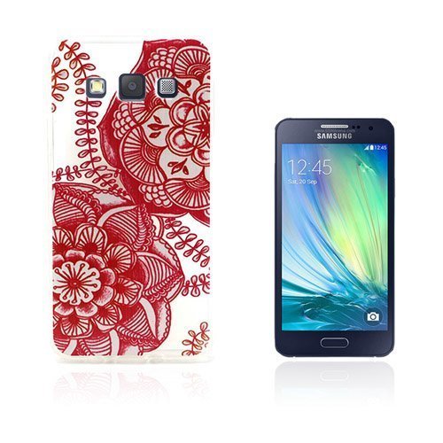 Westergaard Samsung Galaxy A3 Suojakuori Punainen Kukat