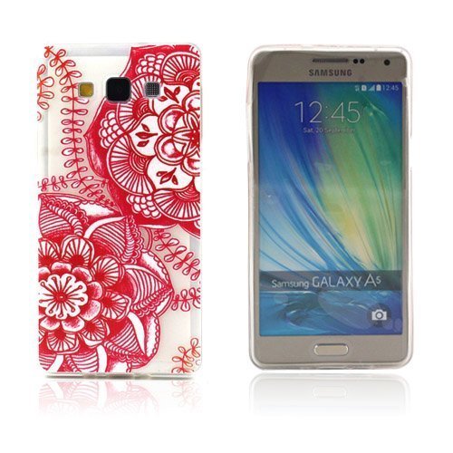 Westergaard Samsung Galaxy A5 Suojakuori Punainen Kukka Kuvio