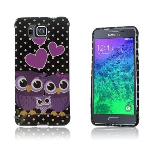 Westergaard Samsung Galaxy Alpha Suojakuori Kolme Violettia Pöllöä