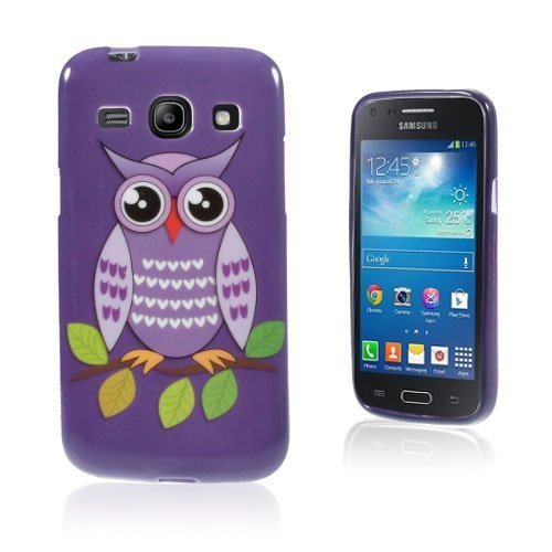 Westergaard Samsung Galaxy Core Plus Suojakuori Violetti Pöllö Oksalla