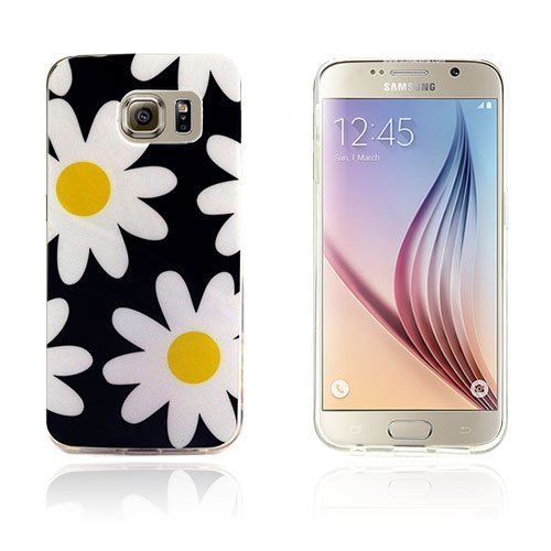 Westergaard Samsung Galaxy S6 Edge Suojakuori Valkoinen Kukat